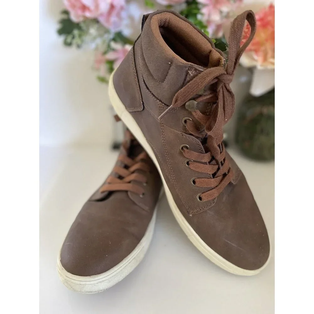 Men's Maxwell Style Work Boots Goodfellow & Co Size‎ 10.5 Brown Lace Up Comfort